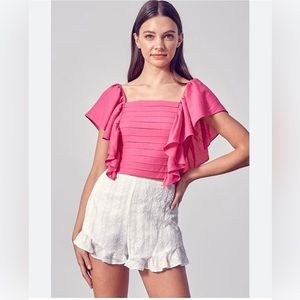 vestique hot pink top